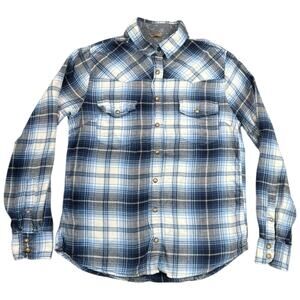 Jack’s Girlfriend Y2K Plaid Button Up BEA Shirt Snap Front Cotton - XS